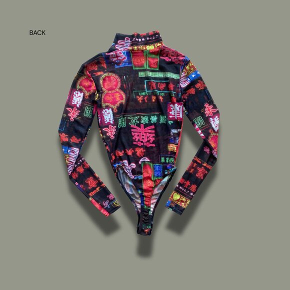 Mesh Patterned Bodysuit - Picture 4 of 4